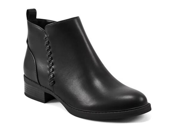Easy Spirit Shoes - Easy Spirit Women's Black Almond Toe Block Heel Casual Booties 9.5 NWB